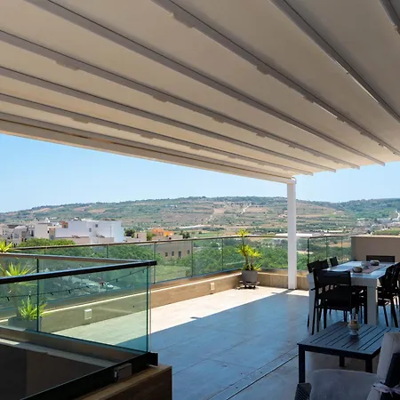Sunny Country Views Penthouse Close To Gnejna Bay Apartment L-Imgarr